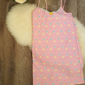 Emma Jordan Pink Polka Dot  Chemise/Slip Sz M